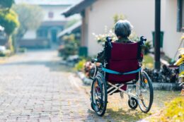 woman in wheelchair contemplating what her life would be like if only she had consumed Stem Cell nutrition